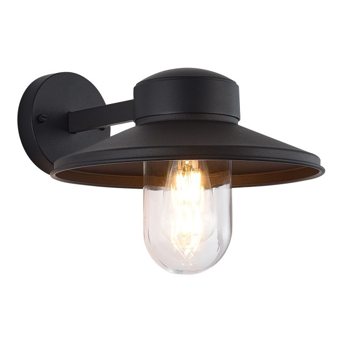 Светильник уличный настенный ST-Luce темно-серый E27 1x60W BASKO