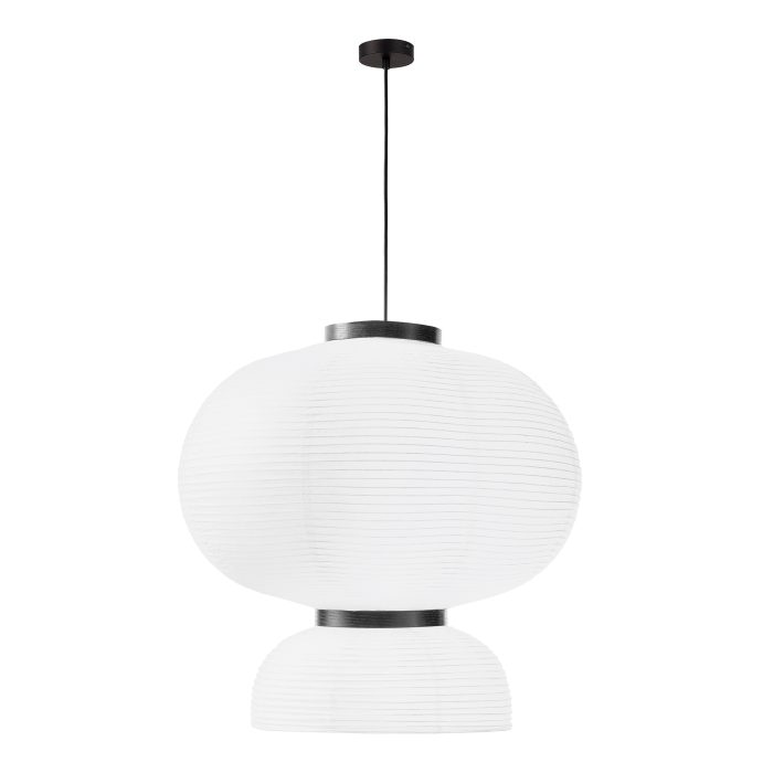Светильник подвесной черный/белый D450xH480mm E27 2x60W ЛЮККЕ