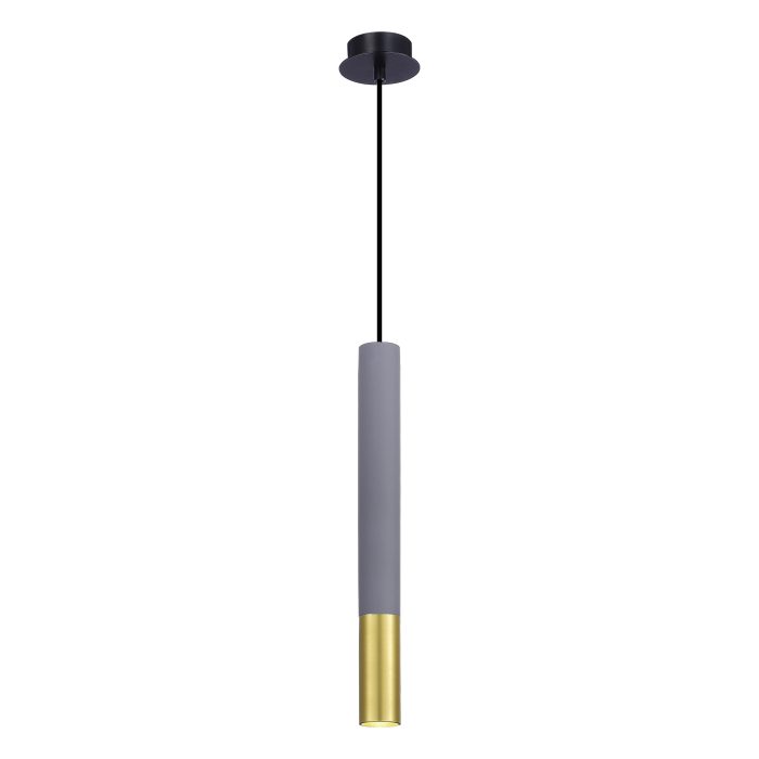 Светильник подвесной Серый GU10 1x5W IP20 D55xH410 180-240V Без ламп Подвесные светильники
