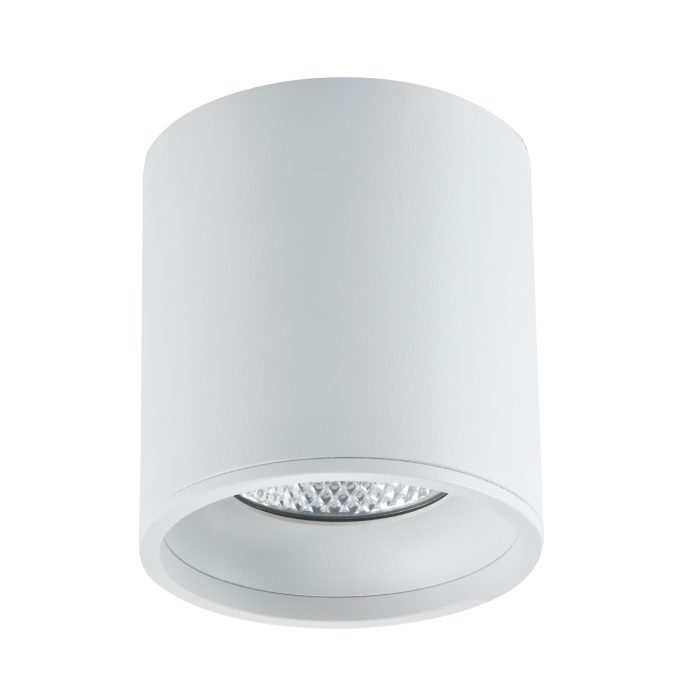 Светильник потолочный Белый LED 1x12W 4000K 840Lm Ra>90 36° IP44 D80xH85 85-265V Накладные светильники