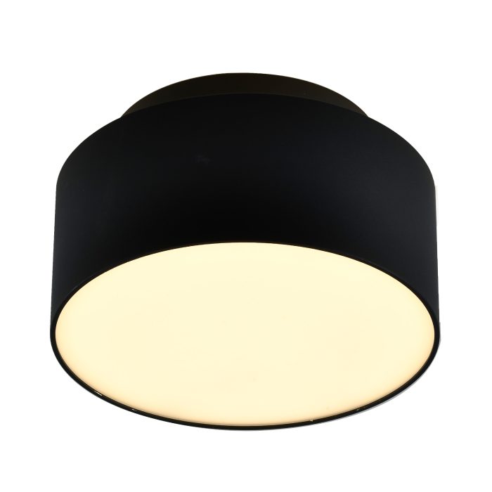 Светильник потолочный Черный LED 1x12+5W 3000K 1 190Lm Ra>90 120 ° IP20 D115xH62 85-265 Накладные светильники