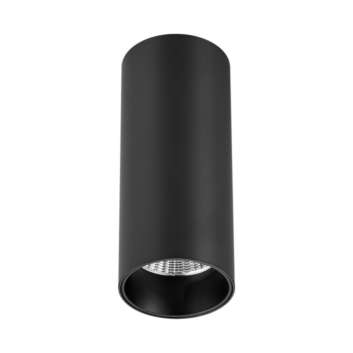 Светильник потолочный Черный LED 1x7W 3000K 560Lm Ra>90 60° IP20 D52xH125 220-240VV Накладные светильники