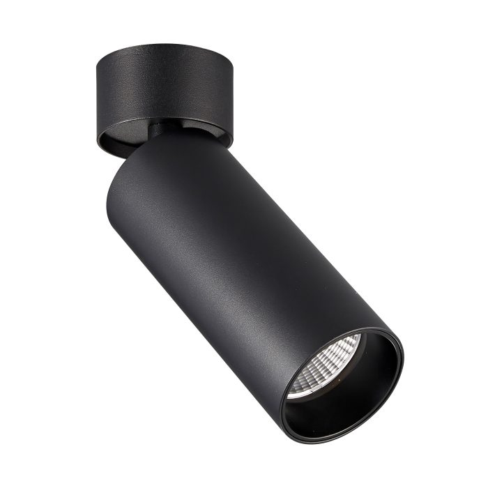 Светильник потолочный Черный LED 1x7W 4000K 560Lm Ra>90 60° IP20 D52xH130 220-240VV Накладные светильники