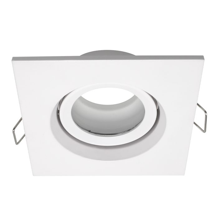 Св-к встр. Белый GU10 1x50W IP65 L96xW96xH45 220V Без ламп Встраиваемые светильники
