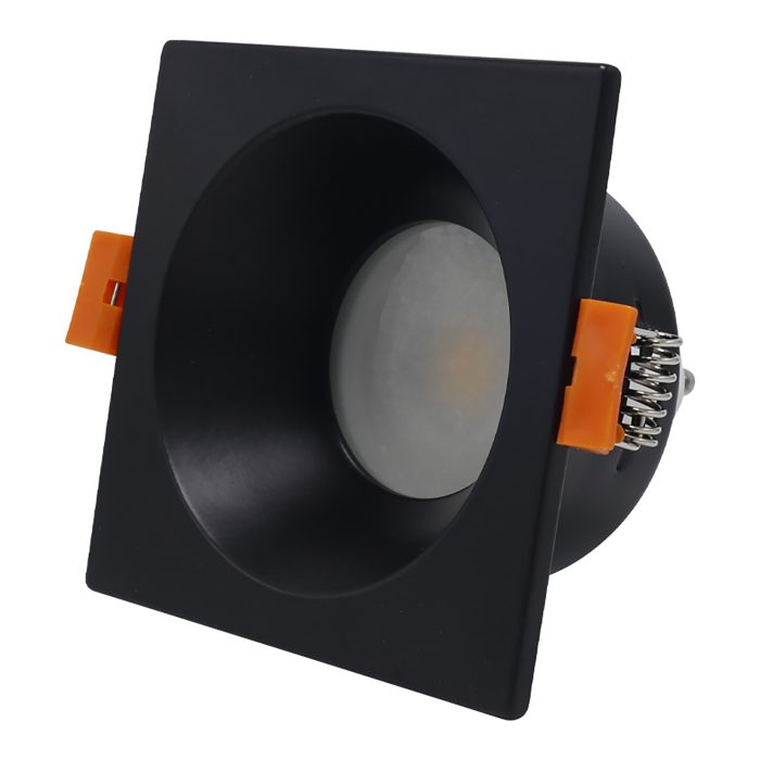 Св-к встр. Черный GU10 1x50W IP65 L85xW85xH53 220V Без ламп Встраиваемые светильники