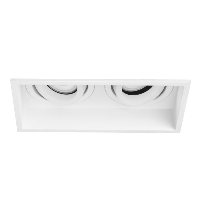 Св-к встр. Белый GU10 2x50W IP20 L91, 5xW172xH56, 5 220V Без ламп Встраиваемые светильники