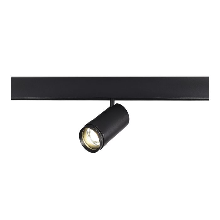 Магнитный трековый светильник ZOOM Черный LED 1x20W 4000K Lm Ra90 10-55° IP20 D60xH170 SKYLINE 48