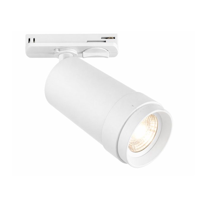 Св-к трек. Zoom Белый LED 1x10W 3000K 900Lm Ra 10-55° IP20 D55xH125 220V BASE