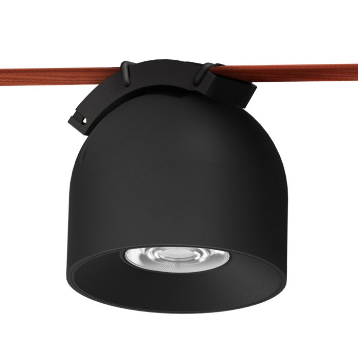Св-к трек. Черный LED 1x12W 3000K 815Lm Ra90 38 IP20 D100xH107 48V БЭНД