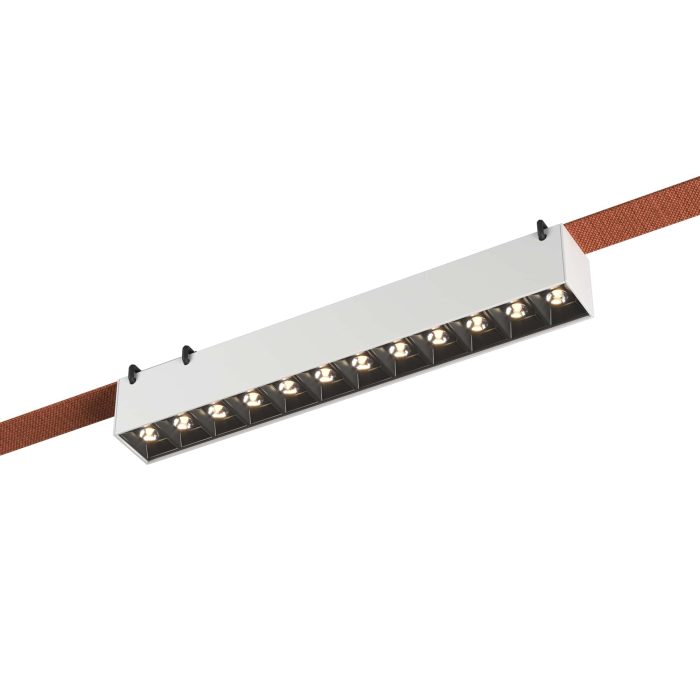 Св-к трек. Белый LED 1x12W 3000K 1 050Lm Ra90 24 IP20 L323xW40xH45 48V БЭНД
