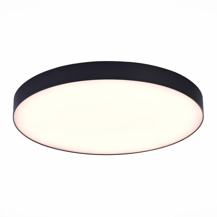 Светильник потолочный Черный LED 1x96W 3000K 8 640Lm Ra>85 120° IP20 D600xH55 185-265V Накладные светильники