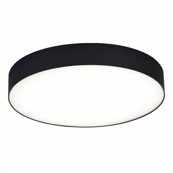 Светильник потолочный Черный LED 1x48W 4000K 4 320Lm Ra>85 120° IP20 D400xH55 185-265V Накладные светильники