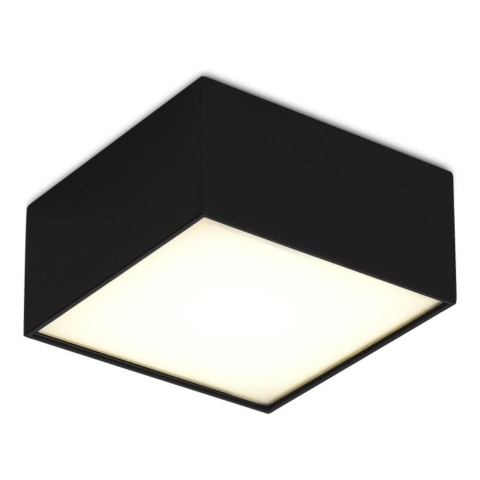 Светильник потолочный Черный LED 1x12W 4000K 1 080Lm Ra>90 120° IP20 L120xW120xH55 180- Накладные светильники