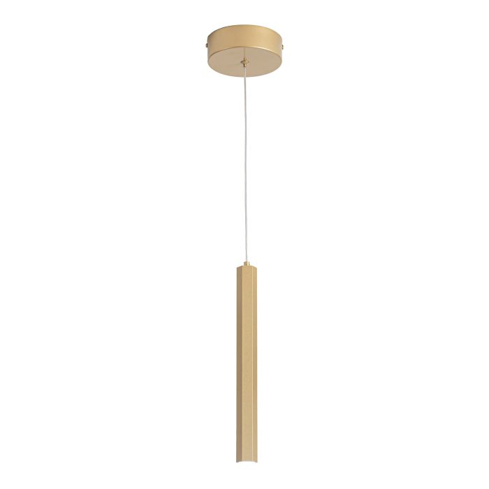 Светильник подвесной ST-Luce Золотистый/Золотистый LED 1x6W 4000K 330Lm 36° D32xH2200 Подвесные светильники