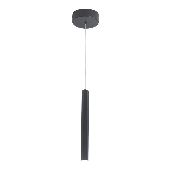 Светильник подвесной ST-Luce Черный/Черный LED 1x6W 4000K 330Lm 36° D32xH2200 Подвесные светильники