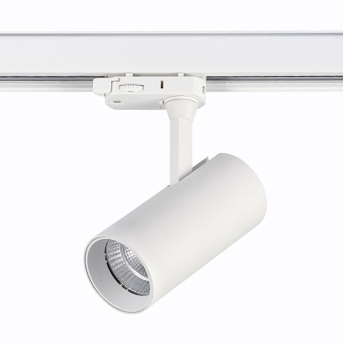 Св-к трек. Белый LED 1x10W 3000K 800Lm Ra>90 38° IP20 L130xW60xH195 165-265V TRACE