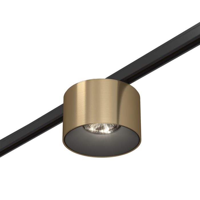 Магнитный трековый светильник Латунь LED 1x5W 4000K 350Lm Ra>90 36° IP20 D60xH43 24V SUPER5