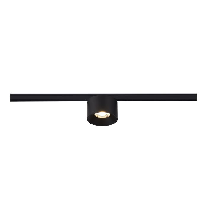 Магнитный трековый светильник Черный LED 1x5W 3000K 350Lm Ra>90 36° IP20 D60xH43 24V SUPER5