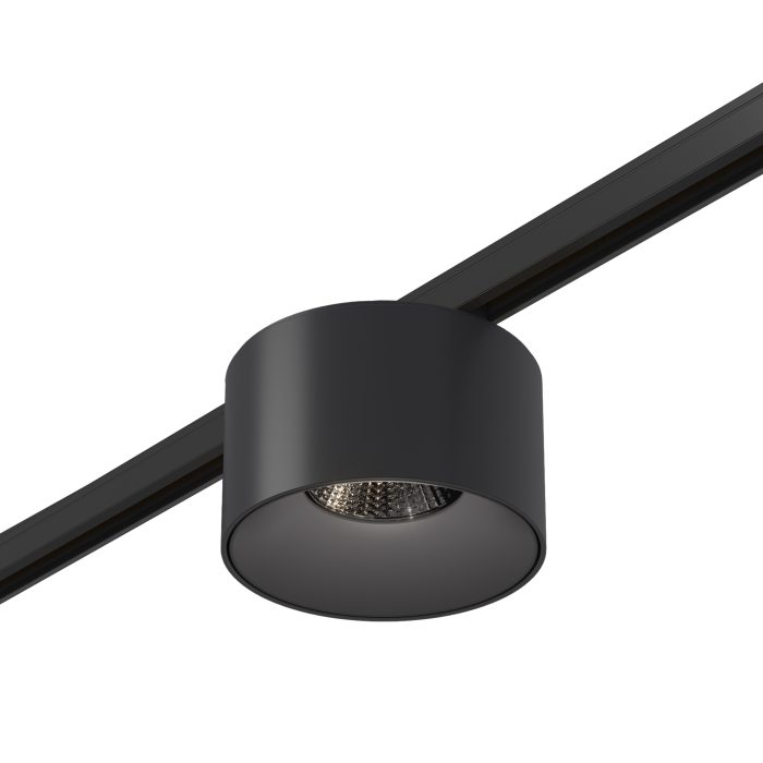 Магнитный трековый светильник Черный LED 1x5W 4000K 350Lm Ra>90 36° IP20 D60xH43 24V SUPER5