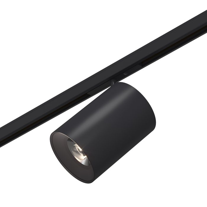 Магнитный трековый светильник Черный LED 1x5W 3000K 340Lm Ra>90 36° IP20 D35xH58 24V SUPER5