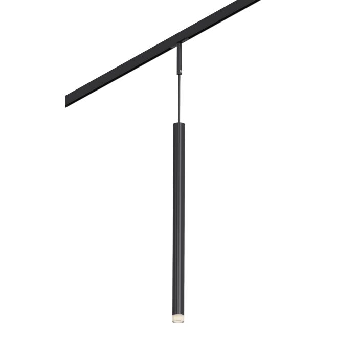 Магнитный трековый светильник Черный LED 1x3W 3000K 100Lm Ra>90 36° IP20 D18xH310 24V SUPER5