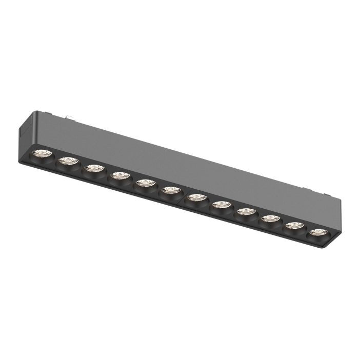 Магнитный трековый светильник Черный LED 1x12W 4000K 710Lm Ra>90 36° IP20 L230xW26xH24 SKYFLAT