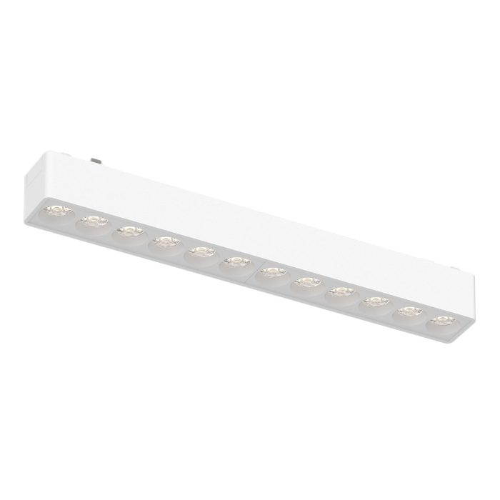 Магнитный трековый светильник Белый LED 1x12W 3000K 710Lm Ra>90 36° IP20 L230xW26xH24 4 SKYFLAT