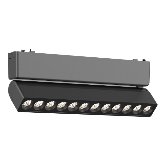 Магнитный трековый светильник Черный LED 1x12W 4000K 710Lm Ra>90 IP20 L230xW26xH81 48V SKYFLAT
