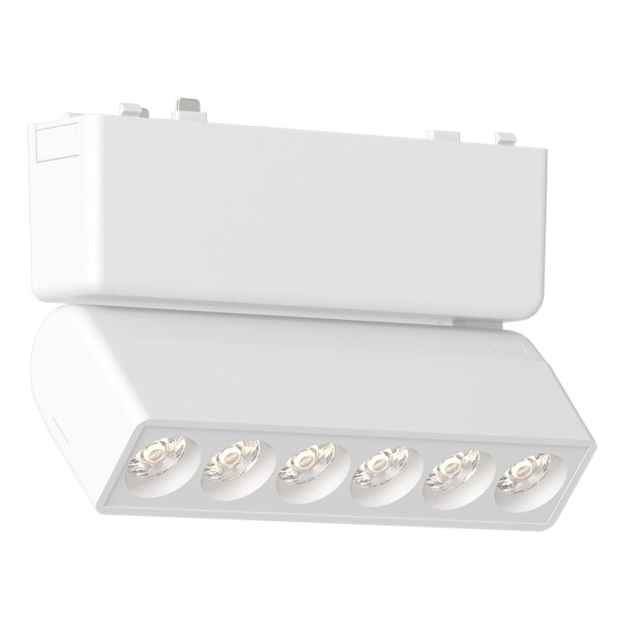 Магнитный трековый светильник Белый LED 1x6W 3000K 360Lm Ra>90 IP20 L122xW26xH80 48V SKYFLAT