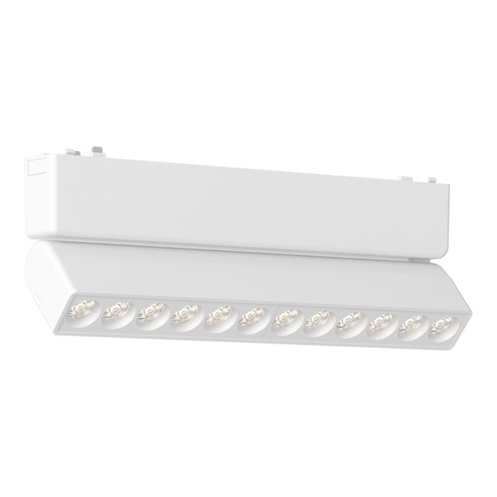 Магнитный трековый светильник Белый LED 1x12W 3000K 710Lm Ra>90 IP20 L230xW26xH82 48V SKYFLAT