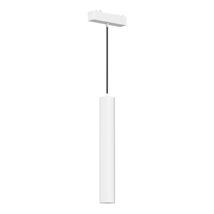 Магнитный трековый светильник Белый LED 1x7W 3000K 430Lm Ra>90 36° IP20 D30xH1650 48V SKYFLAT