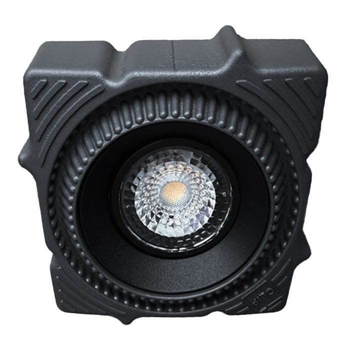Св-к встр. светодиодный в натяжной ПВХ потолок Черный LED 1x7W 3000K 560Lm Ra80 60° Встраиваемые светильники