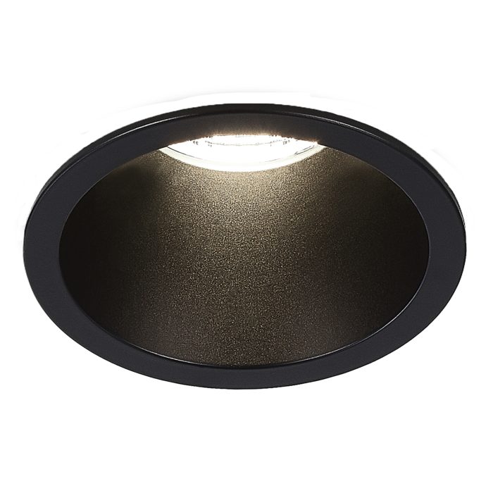 Св-к встр. Черный LED 1x7W 4000K 560Lm Ra80 60° IP20 D60xH79 100-240V Встраиваемые светильники