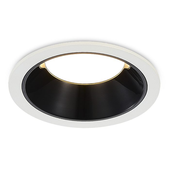 Св-к встр. Черный LED 1x7W 3000K 630Lm Ra80 120° IP20 D85xH45 100-240V Встраиваемые светильники