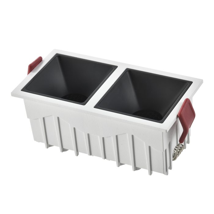 Св-к встр. Белый LED 2x10W 3000К Ra >90 1400Lm 60° IP20 L65xW126xH52 85-265V Встраиваемые светильники
