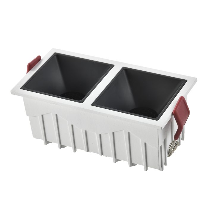 Св-к встр. Белый LED 2x10W 4000K 1400Lm Ra >90 60° IP20 L65xW126xH52 85-265V Встраиваемые светильники