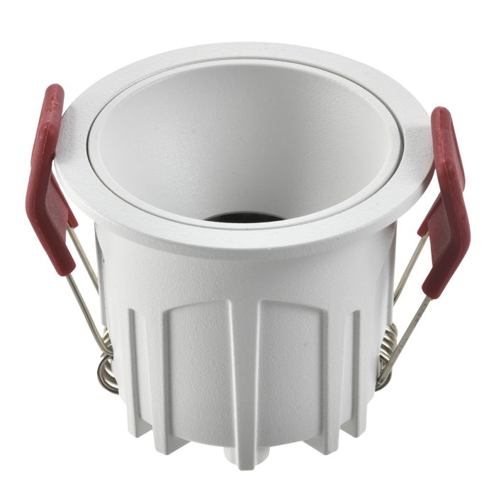 Св-к встр. Белый LED 1x10W 4000K 700Lm Ra >90 60° IP20 D65xH52 85-265V Встраиваемые светильники