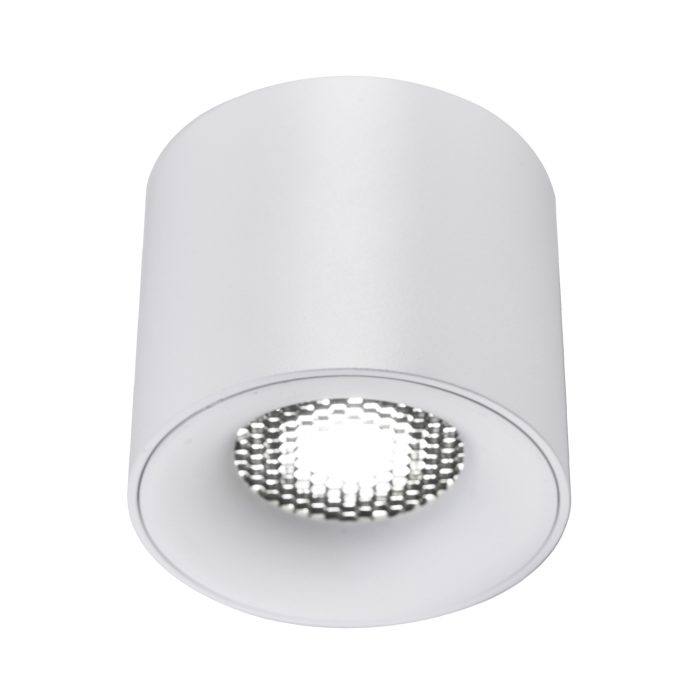 Светильник потолочный белый LED 1x10W 4000K 530Lm Ra 90 36° IP20 D80xH70 170-240VV Накладные светильники