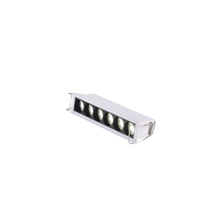 Св-к встр. белый LED 1x7W 3000K 550Lm Ra 90 24° IP20 L125xW30xH36 170-240V Встраиваемые светильники