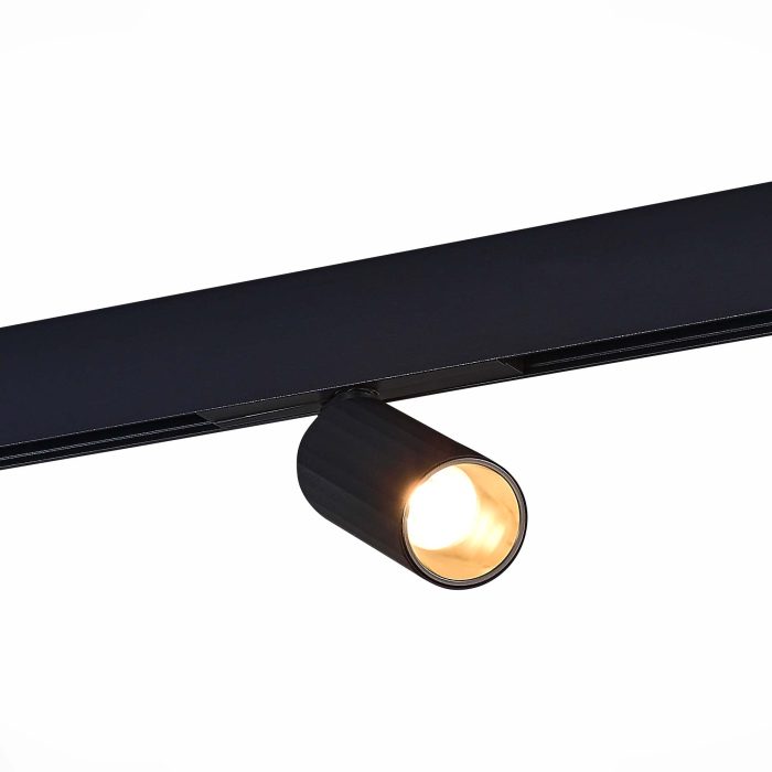 Магнитный трековый светильник Черный LED 1x12W 3000K 550Lm Ra>90 IP20 D50xH173 48VV SKYLINE 48