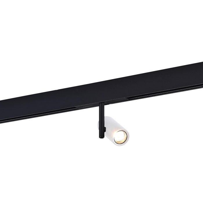 Магнитный трековый светильник Белый LED 1x8W 3000K 550Lm Ra>90 36° IP20 D42xH135 48VV SKYLINE 48