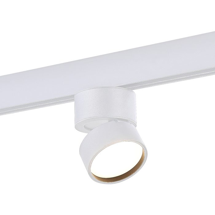 Магнитный трековый светильник Белый LED 1x9W 3000K 550Lm Ra>90 120° IP20 D85xH126 48V SKYLINE 48