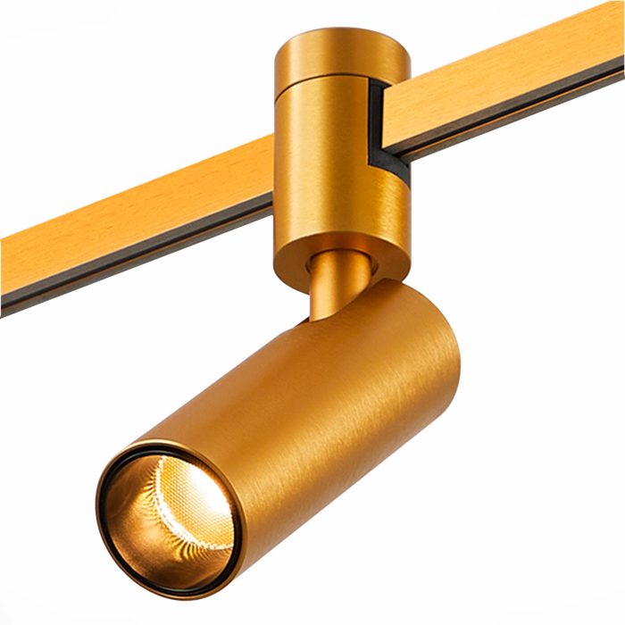 Магнитный трековый светильник FARM Золотистый LED 1x5W 4000K 350Lm Ra90 60 IP20 D35xH1 FARM
