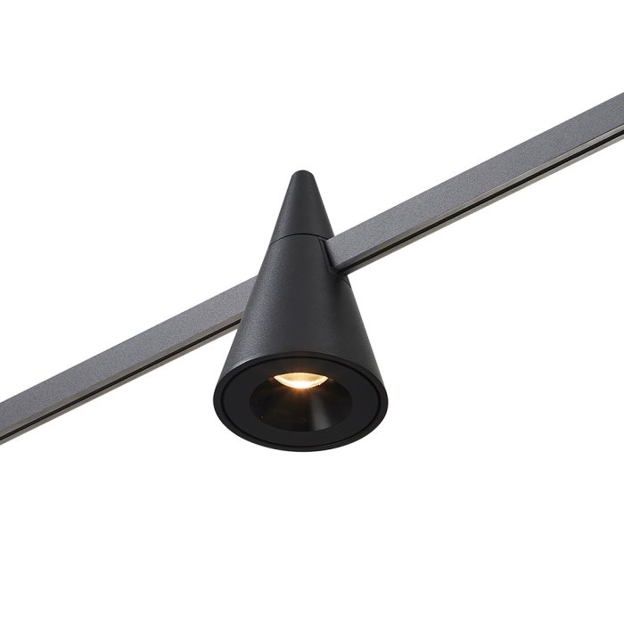 Магнитный трековый светильник FARM Черный LED 1x5W 3000K 272Lm Ra90 60 IP20 D70xH115 24 FARM