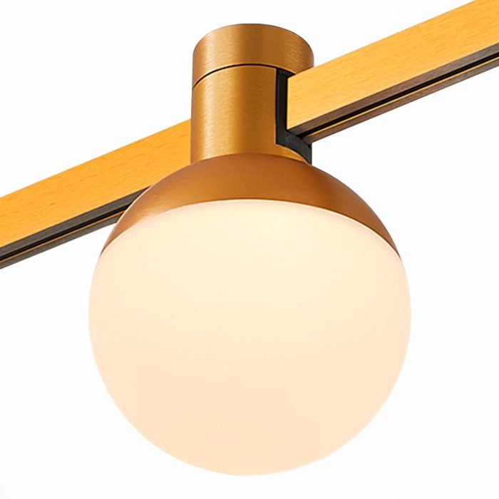 Магнитный трековый светильник FARM Золотистый LED 1x5W 4000K 213Lm Ra90 120 IP20 D75xH1 FARM