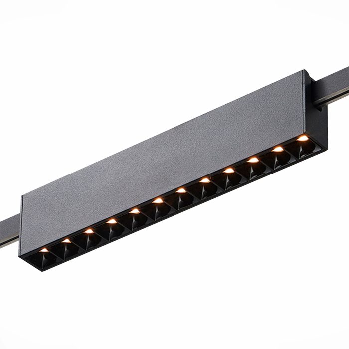 Магнитный трековый светильник FARM Черный LED 1x12W 3000K 706Lm Ra90 40 IP20 L232xW24xH FARM
