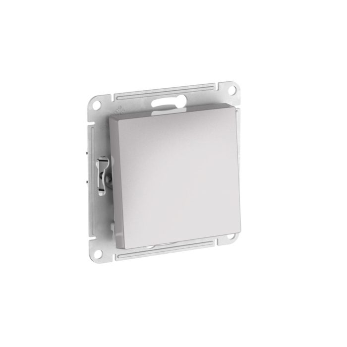 AtlasDesign Aqua 1-клавишный переключатель, IP44, сх.6, 10АХ, мех., быстрозажим. клем., алюминий