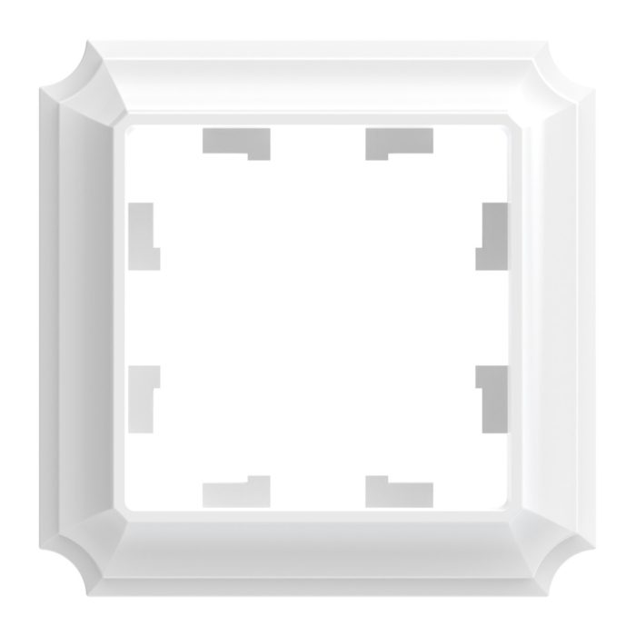 AtlasDesign antique 1-постовая рамка, белый
