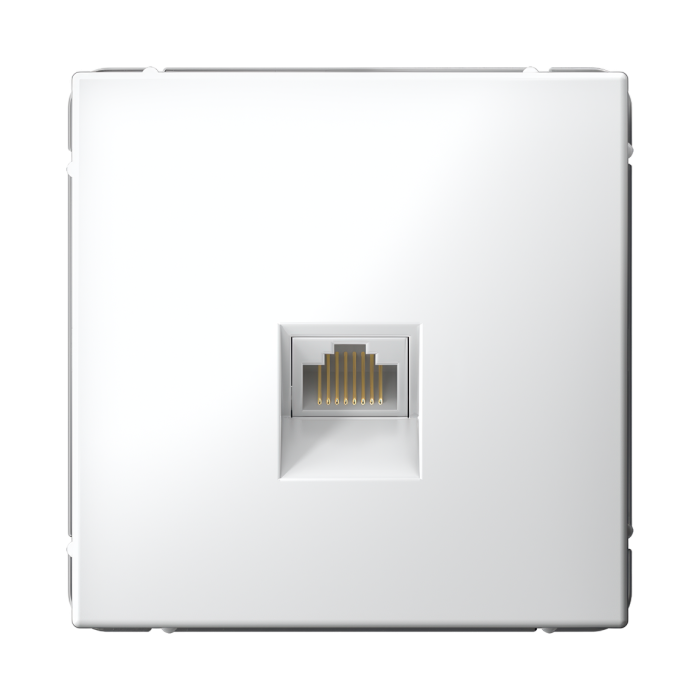 ArtGallery розетка компьютерная RJ45, кат. 6A, механизм, белый