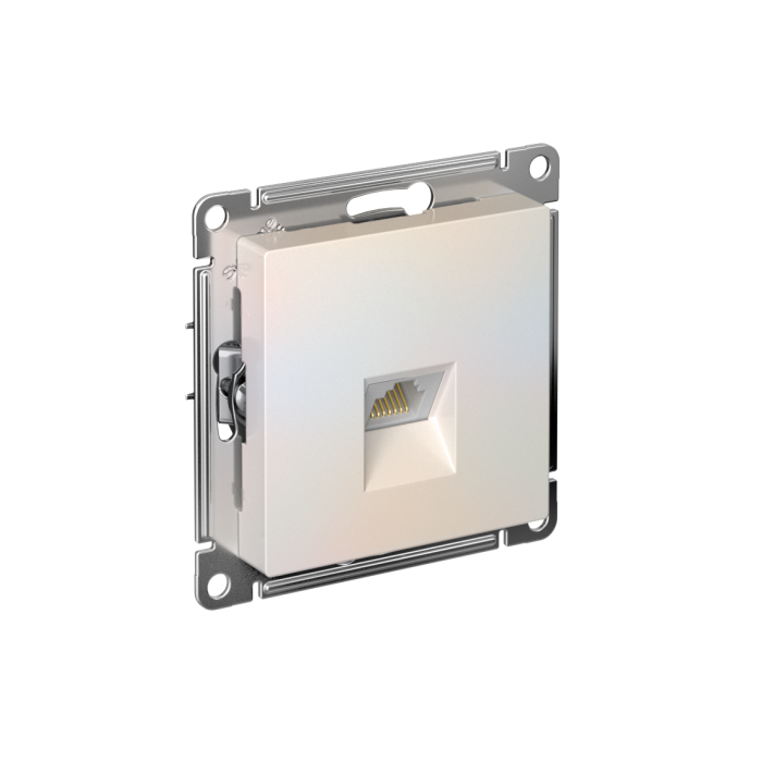AtlasDesign розетка компьютерная RJ45 кат. 5e, механизм, жемчуг